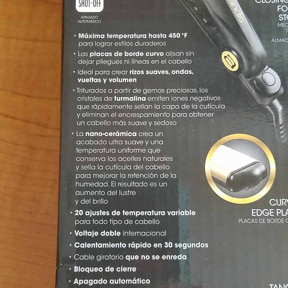 NWT flat iron with curved edge - Picture 8 of 8
